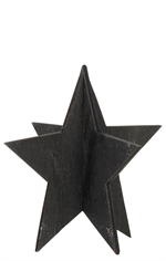 Stjerne stående sort 9 cm fra Ib Laursen - Tinashjem